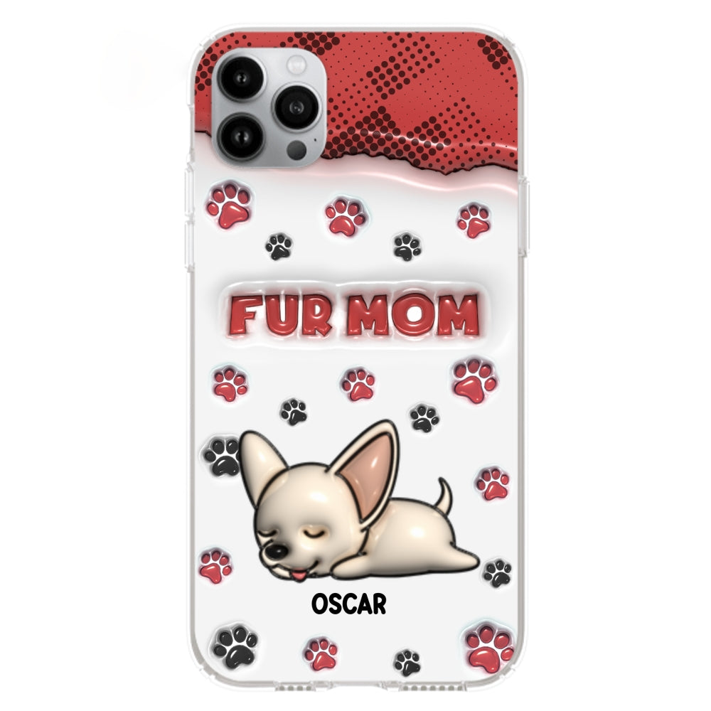 Fur Mom Version - Personalized 3D Inflated Effect Phone Case