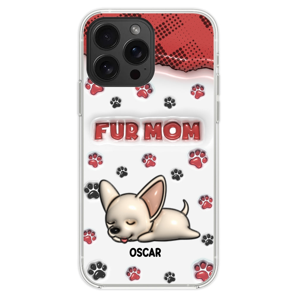 Fur Mom Version - Personalized 3D Inflated Effect Phone Case