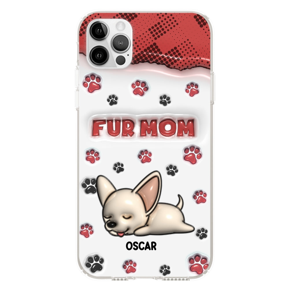 Fur Mom Version - Personalized 3D Inflated Effect Phone Case