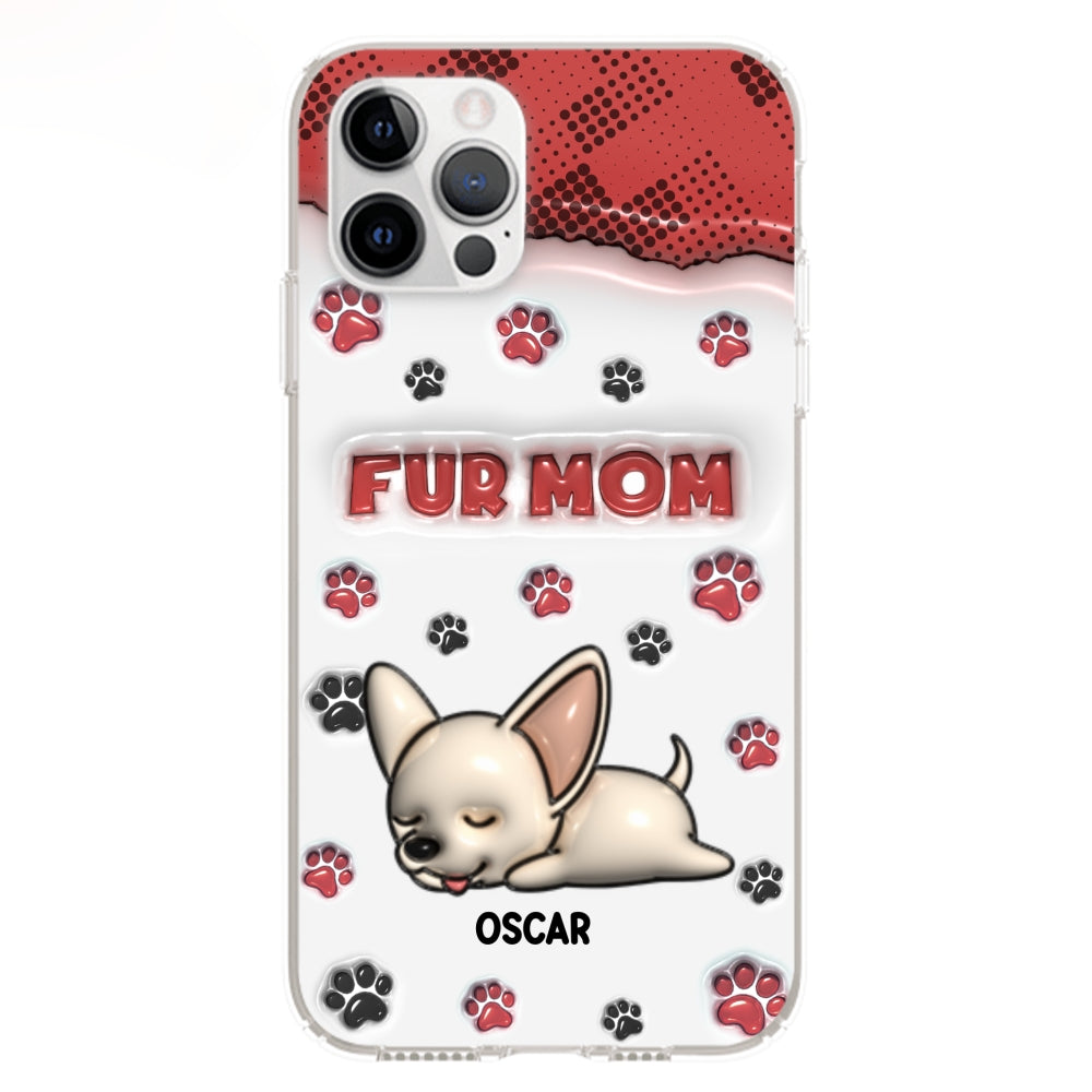 Fur Mom Version - Personalized 3D Inflated Effect Phone Case