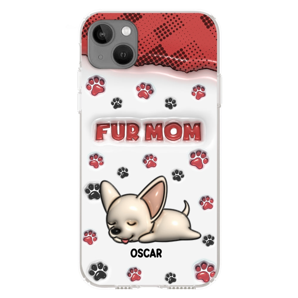 Fur Mom Version - Personalized 3D Inflated Effect Phone Case