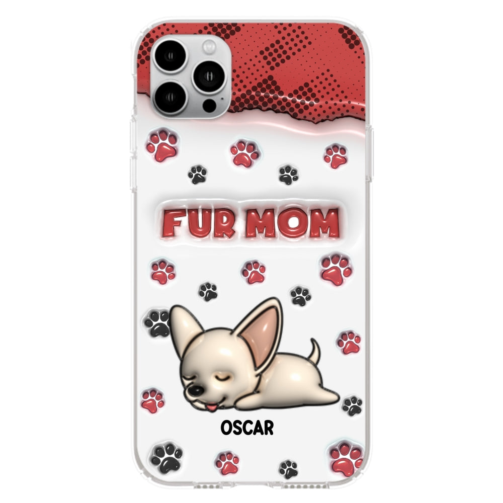 Fur Mom Version - Personalized 3D Inflated Effect Phone Case