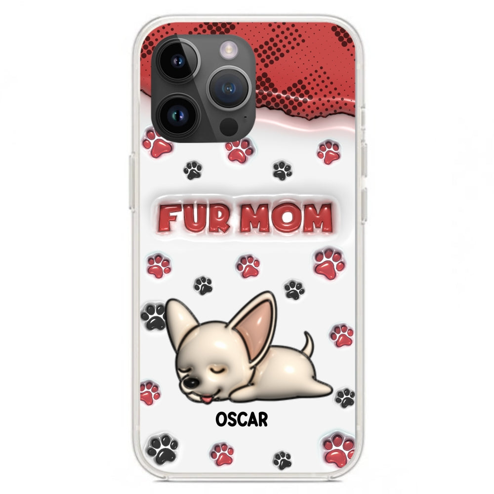 Fur Mom Version - Personalized 3D Inflated Effect Phone Case