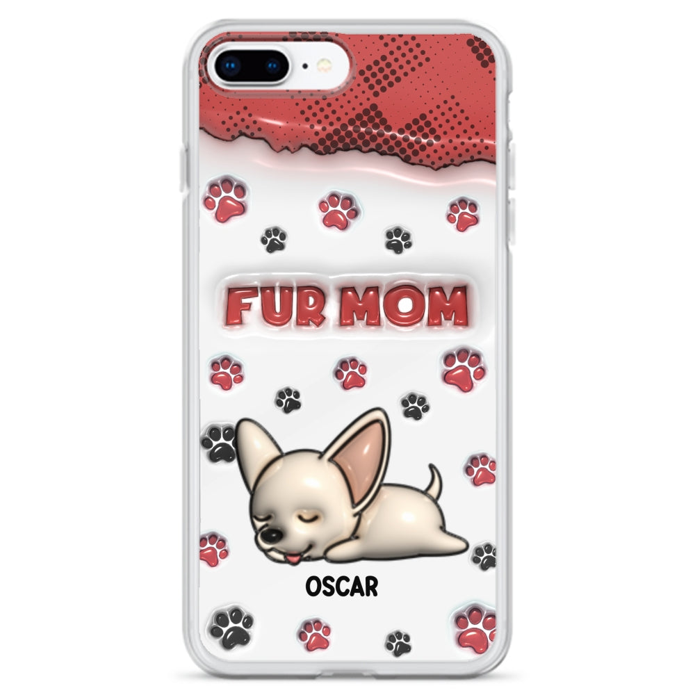 Fur Mom Version - Personalized 3D Inflated Effect Phone Case