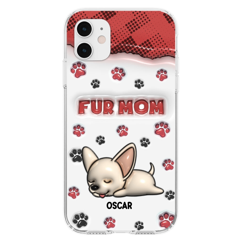 Fur Mom Version - Personalized 3D Inflated Effect Phone Case