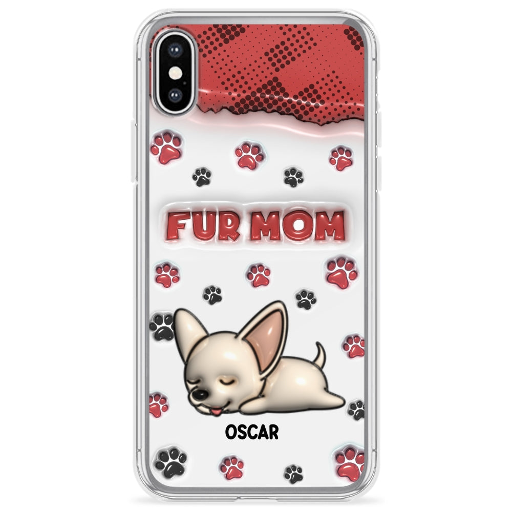 Fur Mom Version - Personalized 3D Inflated Effect Phone Case