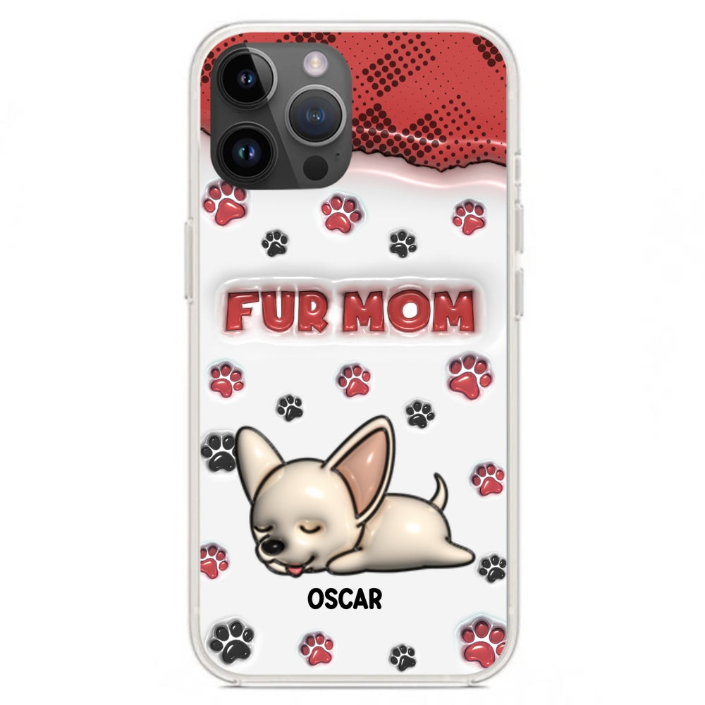 Fur Mom Version - Personalized 3D Inflated Effect Phone Case