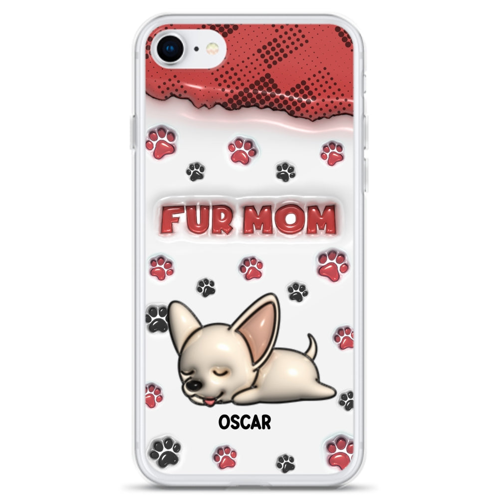 Fur Mom Version - Personalized 3D Inflated Effect Phone Case