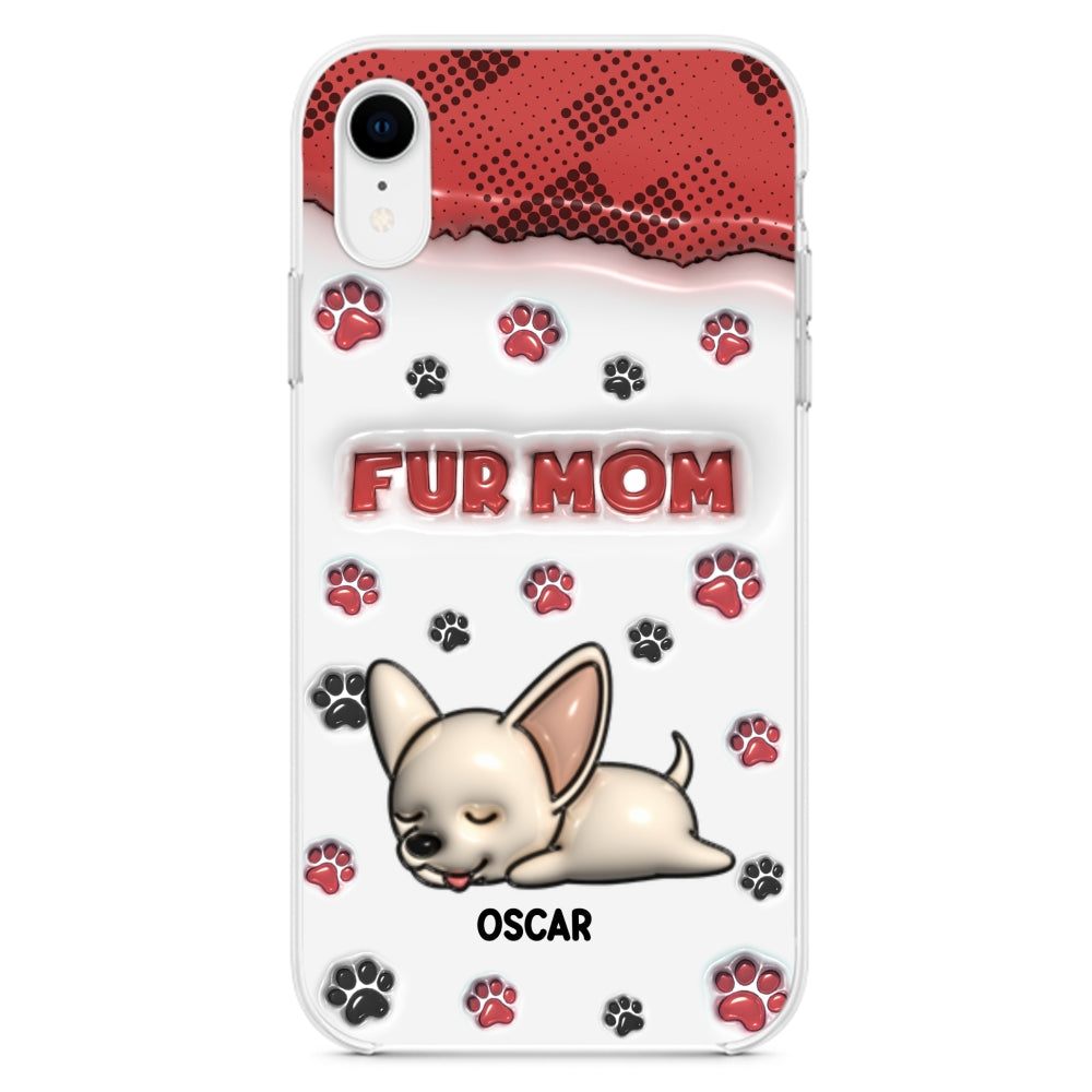 Fur Mom Version - Personalized 3D Inflated Effect Phone Case