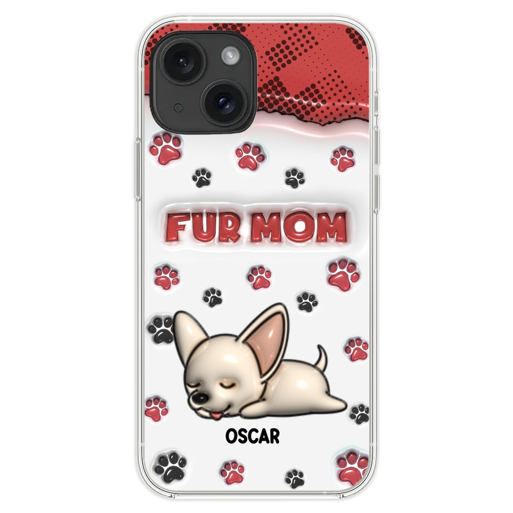 Fur Mom Version - Personalized 3D Inflated Effect Phone Case