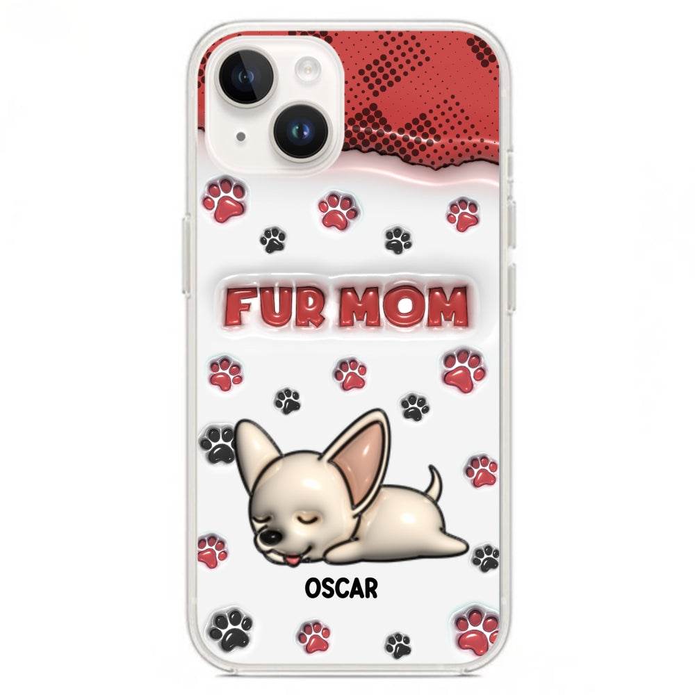 Fur Mom Version - Personalized 3D Inflated Effect Phone Case