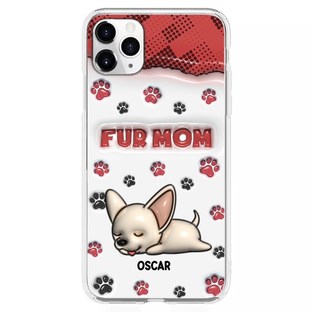 Fur Mom Version - Personalized 3D Inflated Effect Phone Case