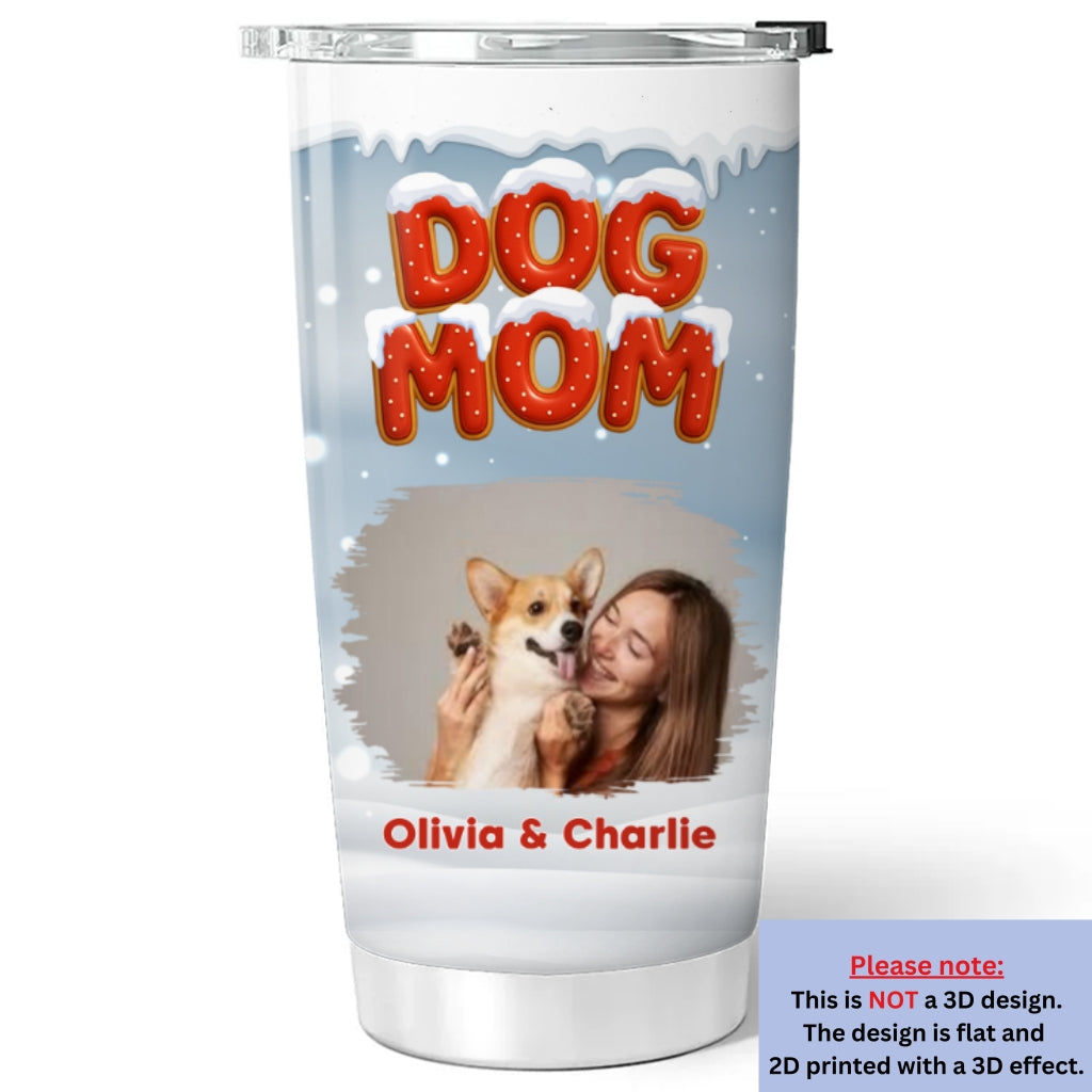 Custom Christmas Birthday Gifts For Dog Lovers •Our Unbroken Bond Photo - Personalized 3D Effect Tumbler