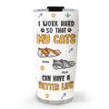 Custom Mother's day Birthday Gifts For Pet Mom, Pet Lovers • My Cats Have A Better Life - Personalized 3D Inflated Effect Tumbler