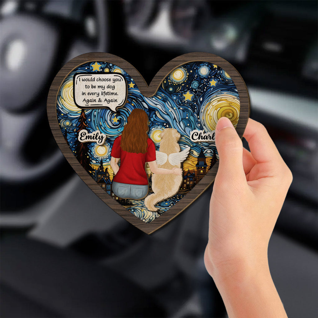 Always Choose You My Dog - Personalized Car Visor Clip