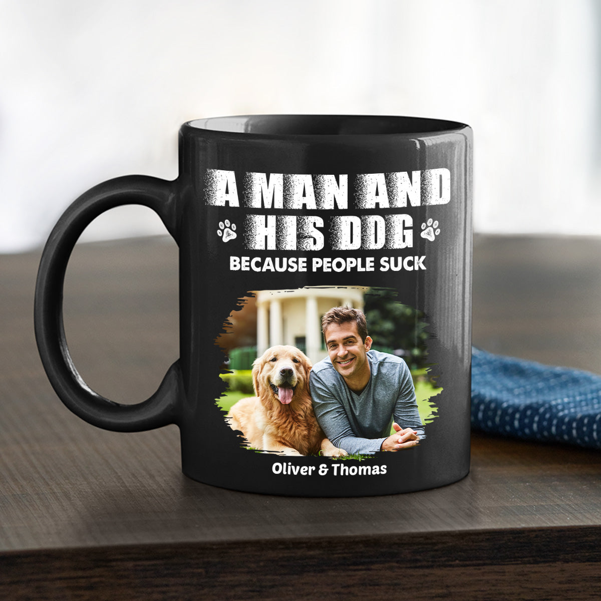Custom Photo Christmas Birthday Gifts For Dog Dad, Dog Lovers • Not Suck Like You Photo - Personalized Coffee Mug
