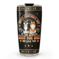 Custom Christmas Birthday Gifts For Cat Lovers • Pawther Day With Pet Dad - Personalized Tumbler