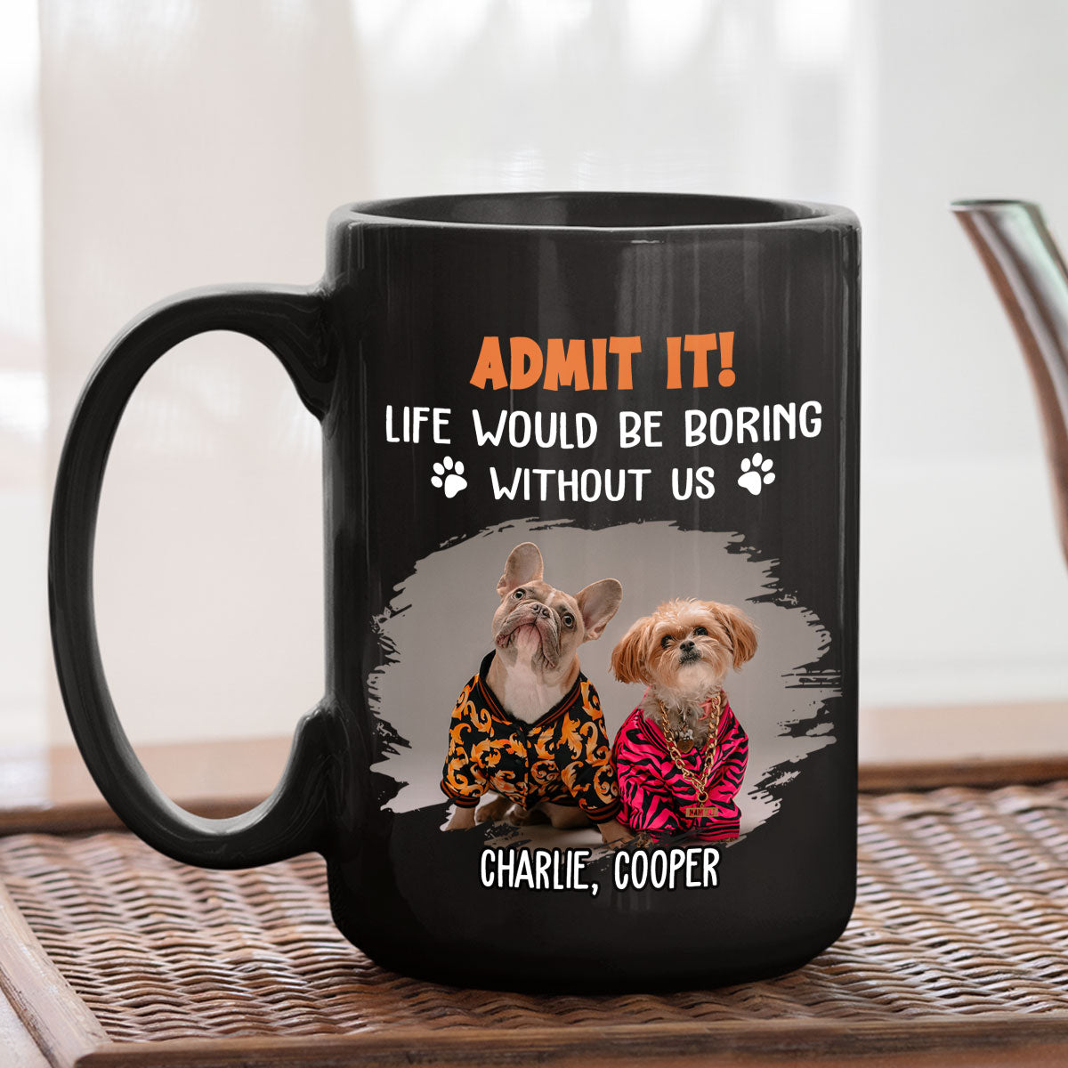 Custom Photo Christmas Birthday Gifts For Dog Lovers • Funny Butt Admit It Photo - Personalized Coffee Mug