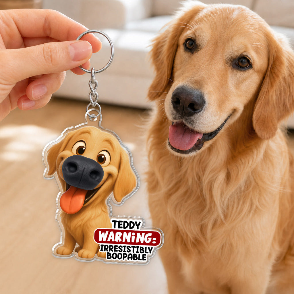 Squeeze My Snoot - Personalized Nose Squishy Keychain