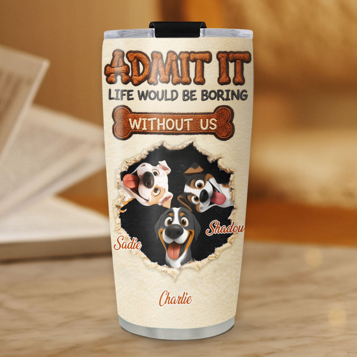 Custom Christmas Birthday Gifts For Dog Mom, Dog Lovers • We Make Life Less Boring - Personalized Tumbler