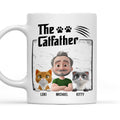 Custom Father's day Birthday Gifts For Cat Dad, Cat Lovers • The Catfather - Personalized Coffee Mug