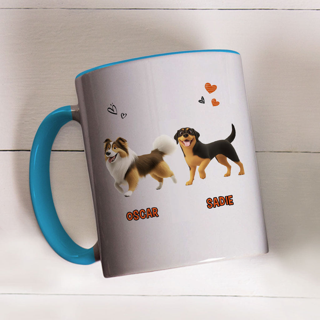 Custom Mother's day Birthday Gifts For Dog Mom, Dog Lovers • Everything Taste Better With Dog Hair - Personalized Accent Mug
