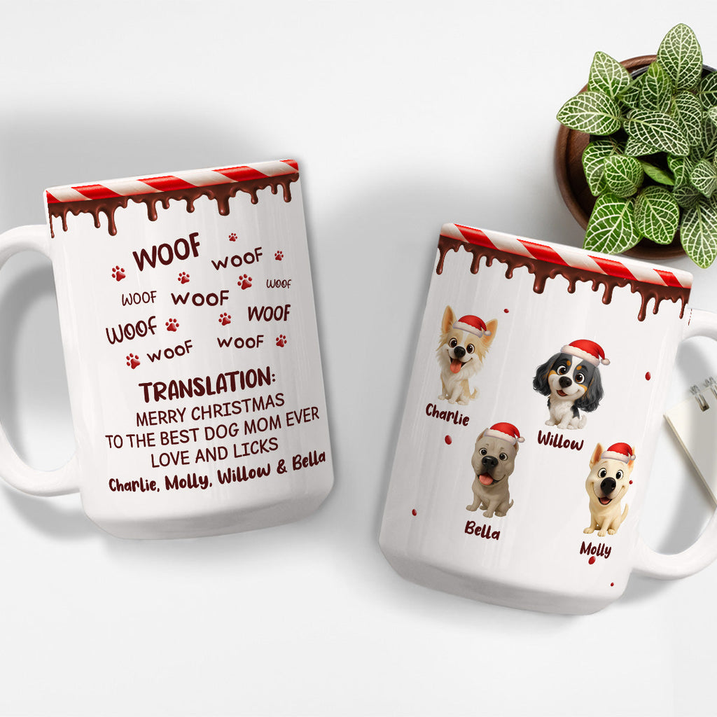 Custom Christmas Birthday Gifts For Dog Lovers • Licks To You - Personalized Coffee Mug