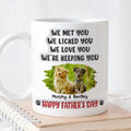 Custom Photo Father's day Birthday Gifts For Dog Dad, Dog Lovers • We Licked And Love You Ver Photo 3 - Personalized 3D Inflated Effect Coffee Mug