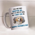 Custom Photo Father's day Birthday Gifts For Dog Dad, Dog Lovers • I Own You 2 Photo - Personalized Coffee Mug
