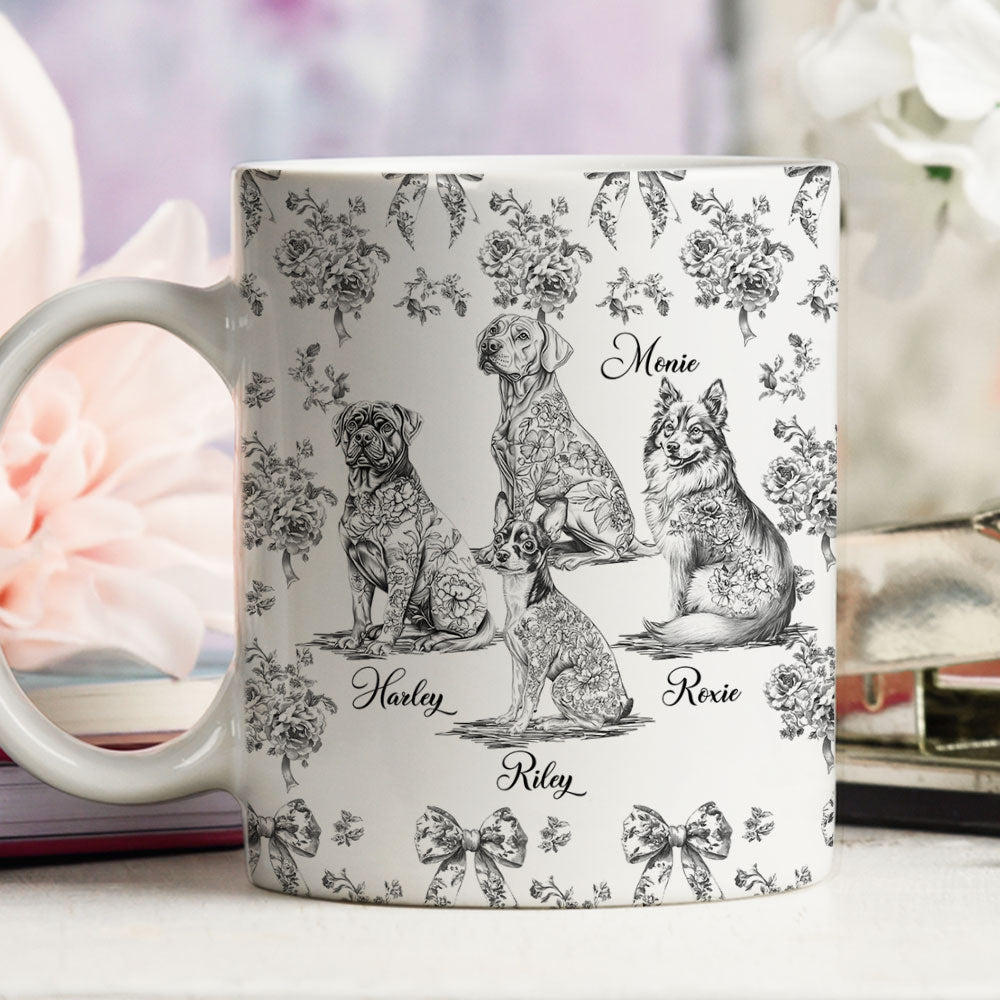 Custom Christmas Birthday Gifts For Dog Mom, Dog Lovers • Fond Of You Dog Ver - Personalized Coffee Mug
