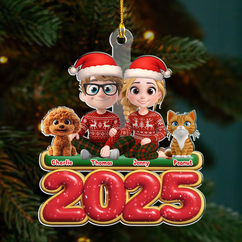 Custom Christmas Decor Home Birthday Gifts For Pet Lovers • We And Our Pet - Personalized Acrylic Ornament