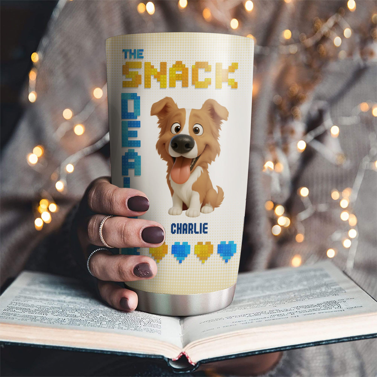 Custom Christmas Birthday Gifts For Cat Lovers • Never Enough Snack - Personalized Tumbler