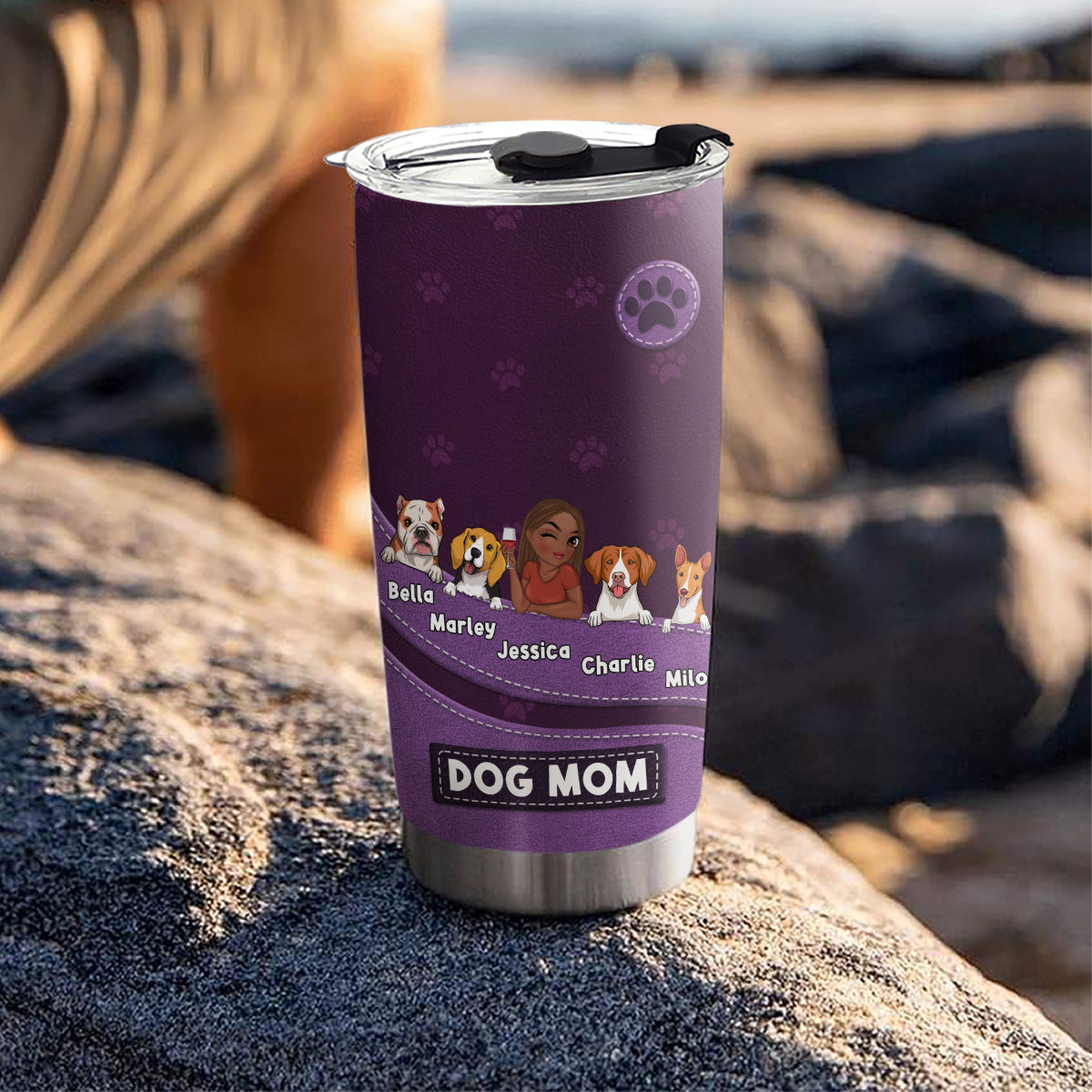 Custom Mother's day Birthday Gifts For Pet Mom, Pet Lovers • Life Is Better With Dogs - Personalized Tumbler