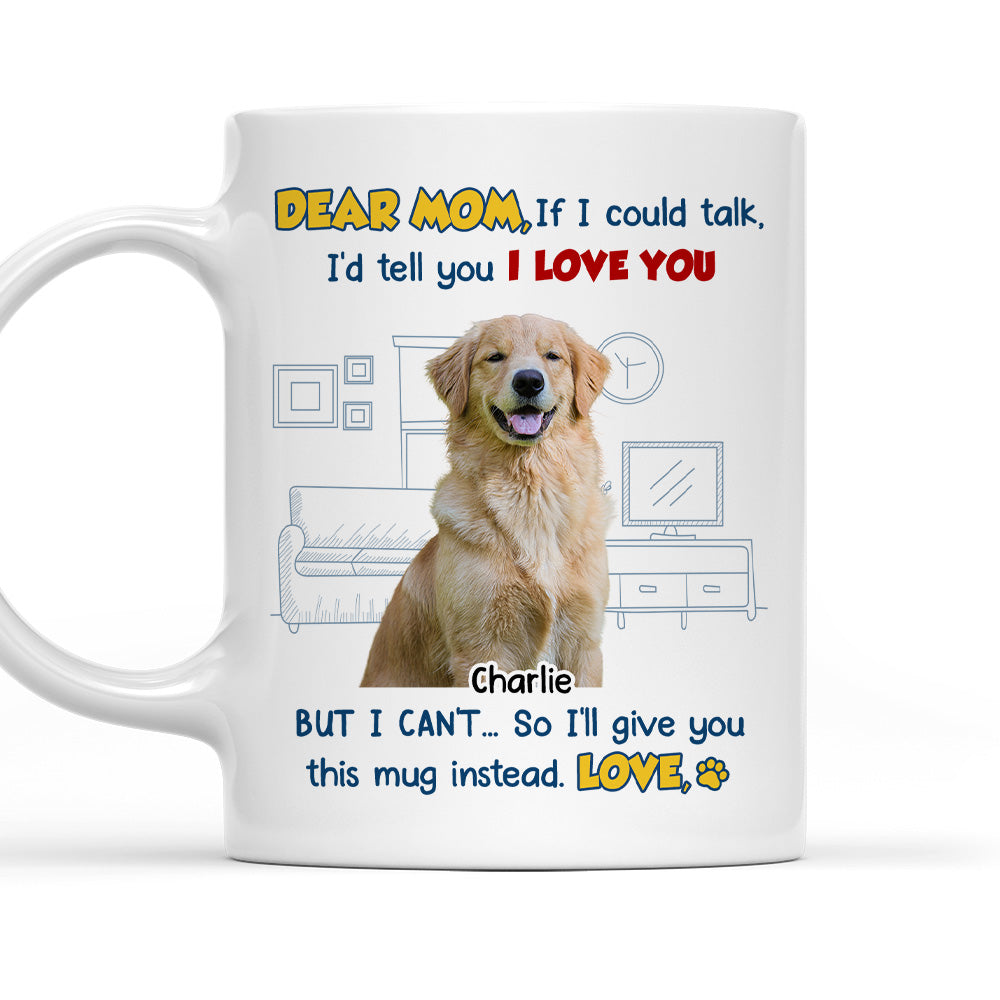 Custom Photo Mother's Father's day Birthday Gifts For Dog Lovers • Here Is The Mug Version Photo - Personalized Coffee Mug