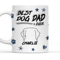 Custom Christmas Birthday Gifts For Pet Dad, Pet Lovers • Best Dog Dad Line - Personalized 3D Inflated Effect Mug