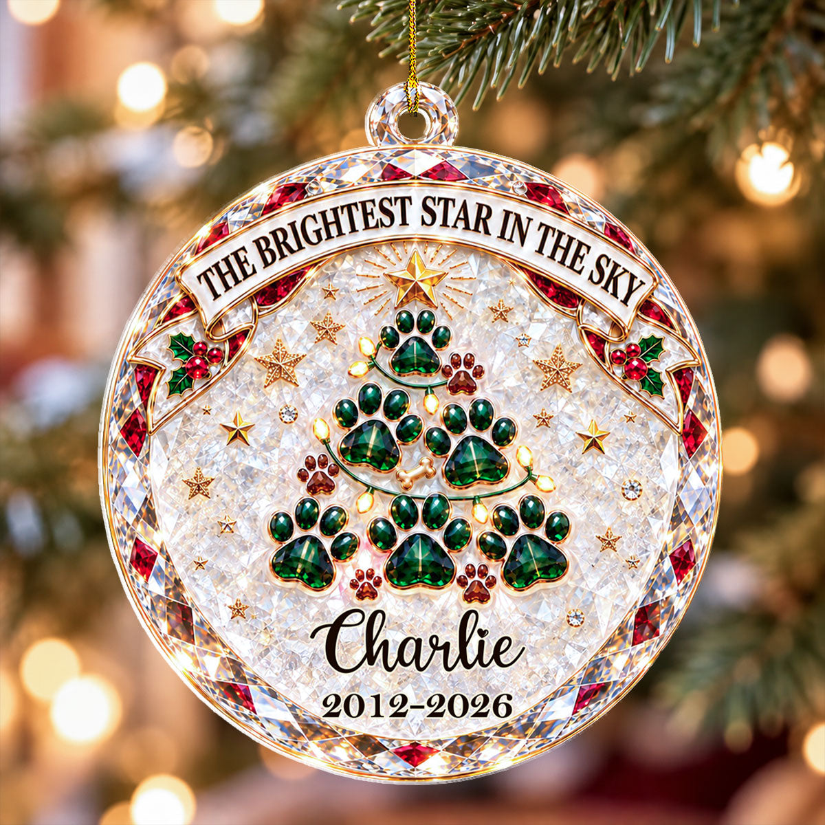 Always Loved - Personalized 3D Effect Acrylic Ornament