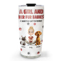 Custom Christmas Birthday Gifts For Dog Mom, Dog Lovers • A Girl And Her Fur Babies Version 2 - Personalized 3D Inflated Effect Tumbler