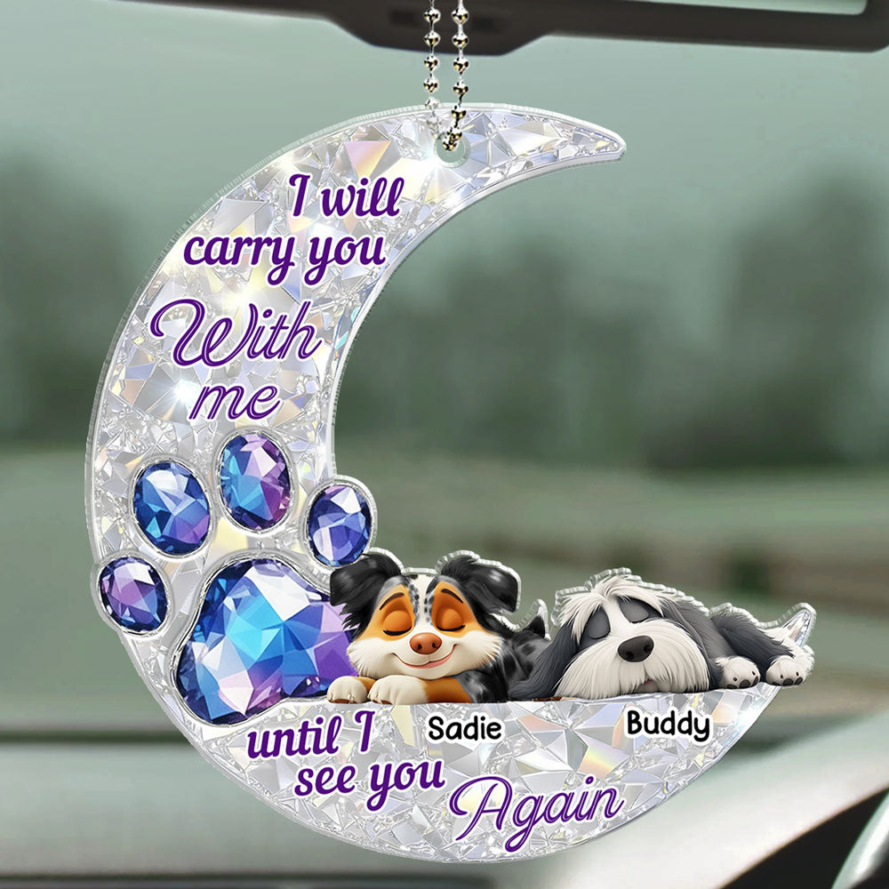 Never Go Away From Me - Personalized 3D Effect Car Ornament