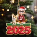 Custom Christmas Decor Home Birthday Gifts For Dog Lovers • Me And My Dog - Personalized Acrylic Ornament