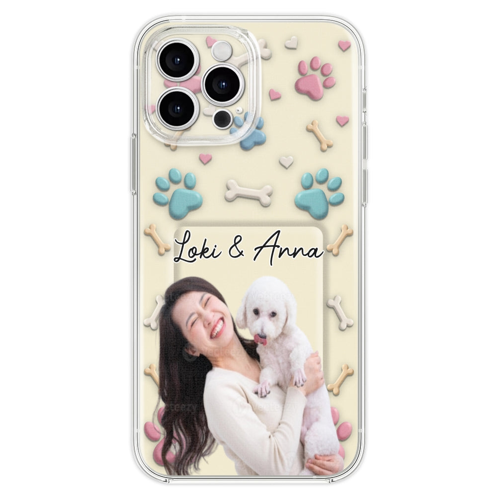 Dog Mom Cartoon Photo - Personalized 3D Effect Phone Case