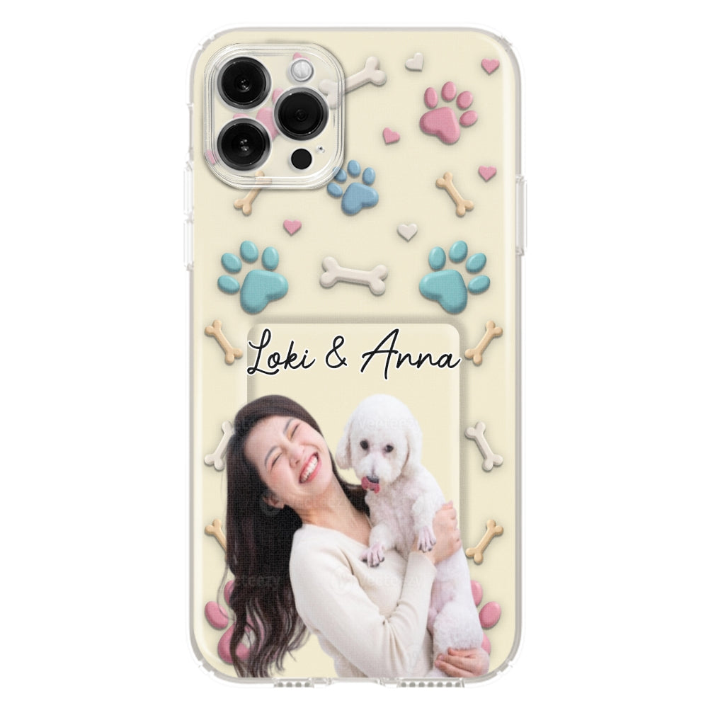 Dog Mom Cartoon Photo - Personalized 3D Effect Phone Case