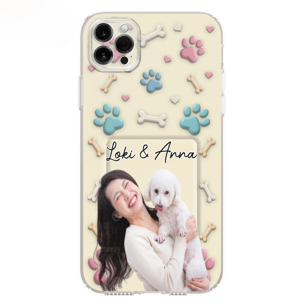 Dog Mom Cartoon Photo - Personalized 3D Effect Phone Case