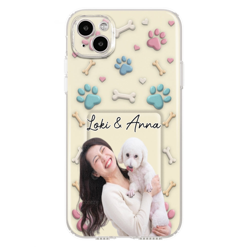 Dog Mom Cartoon Photo - Personalized 3D Effect Phone Case