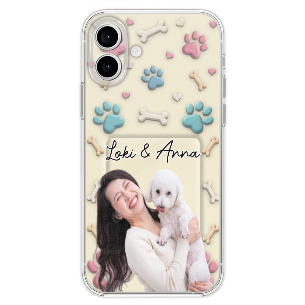 Dog Mom Cartoon Photo - Personalized 3D Effect Phone Case