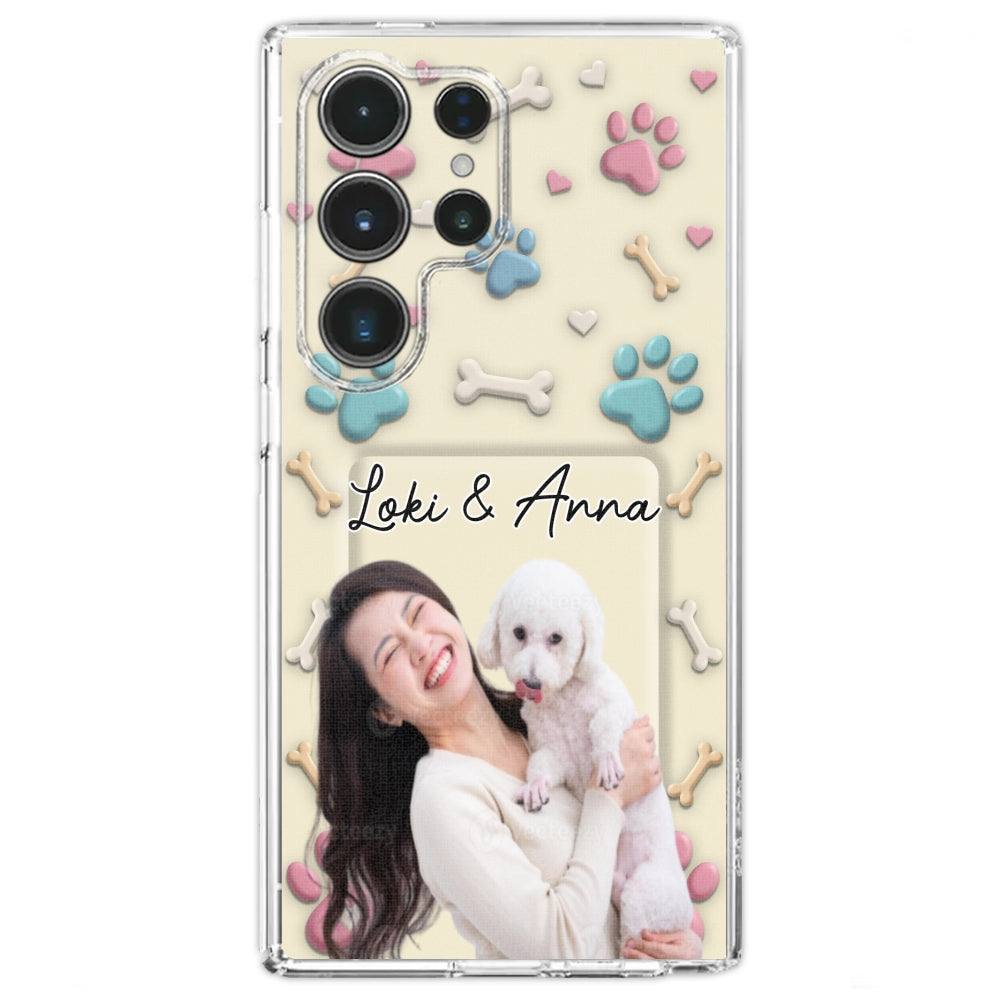 Dog Mom Cartoon Photo - Personalized 3D Effect Phone Case