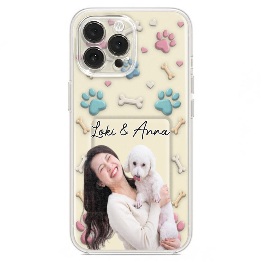 Dog Mom Cartoon Photo - Personalized 3D Effect Phone Case