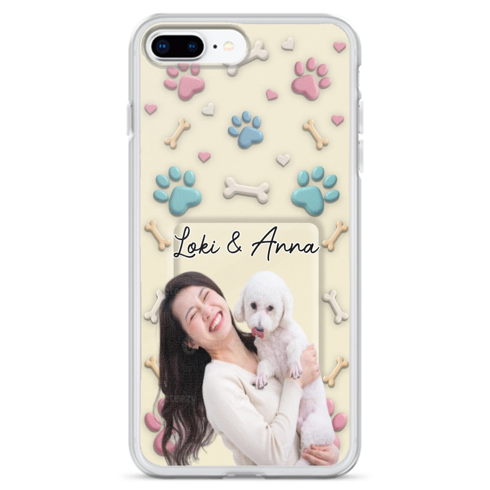 Dog Mom Cartoon Photo - Personalized 3D Effect Phone Case