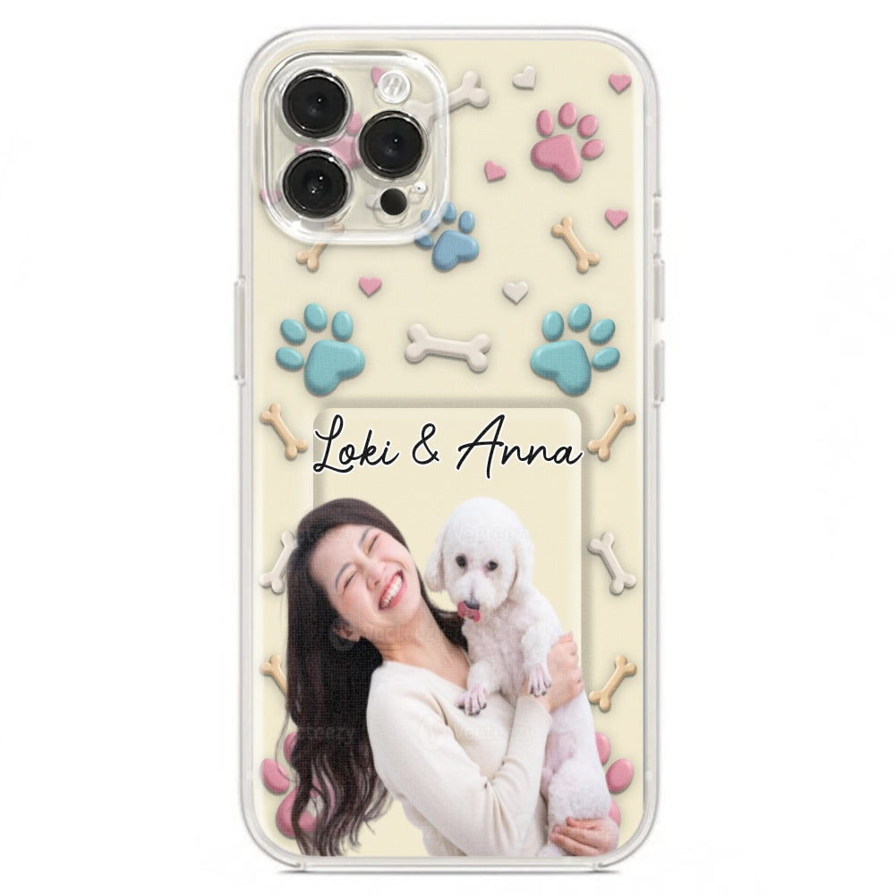 Dog Mom Cartoon Photo - Personalized 3D Effect Phone Case