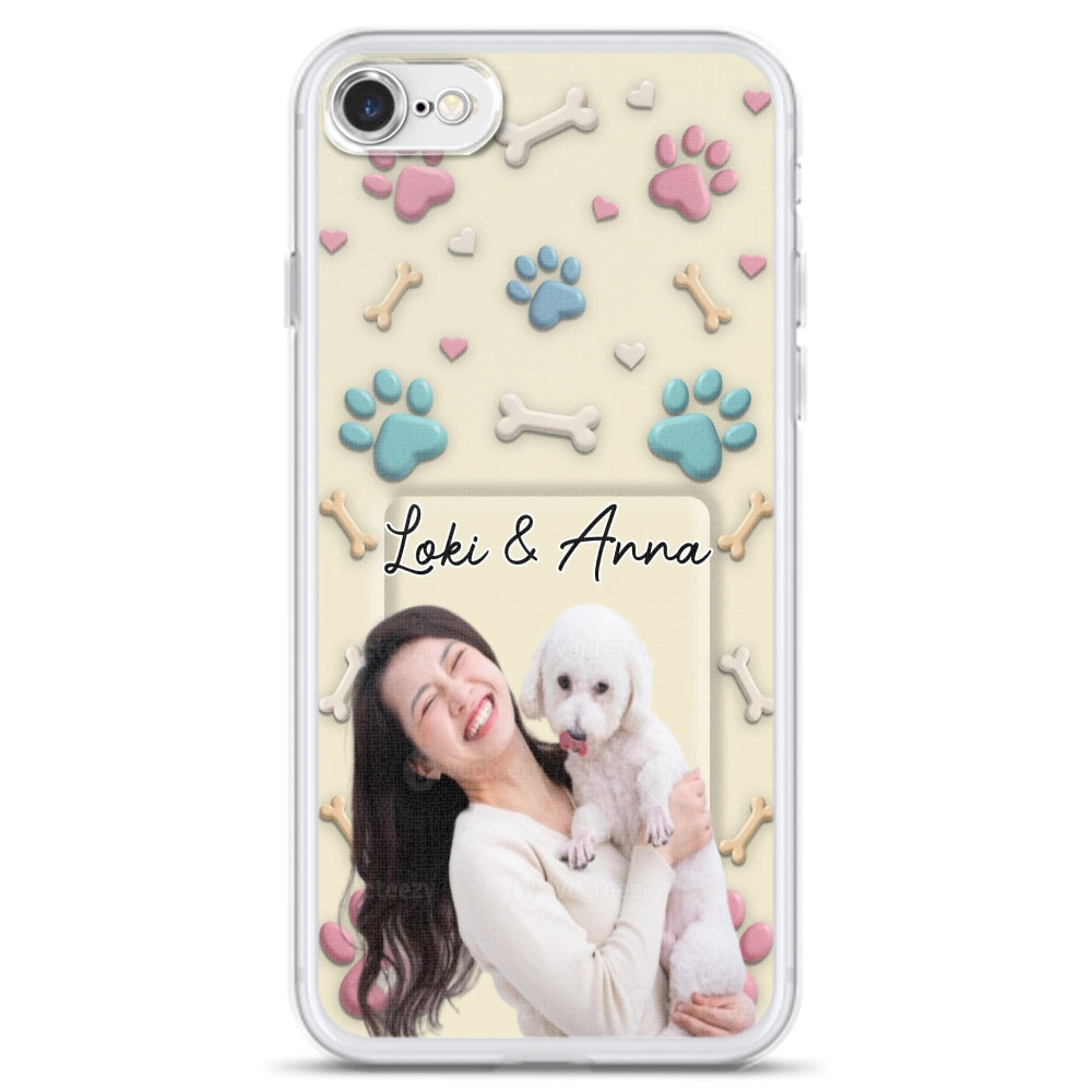 Dog Mom Cartoon Photo - Personalized 3D Effect Phone Case