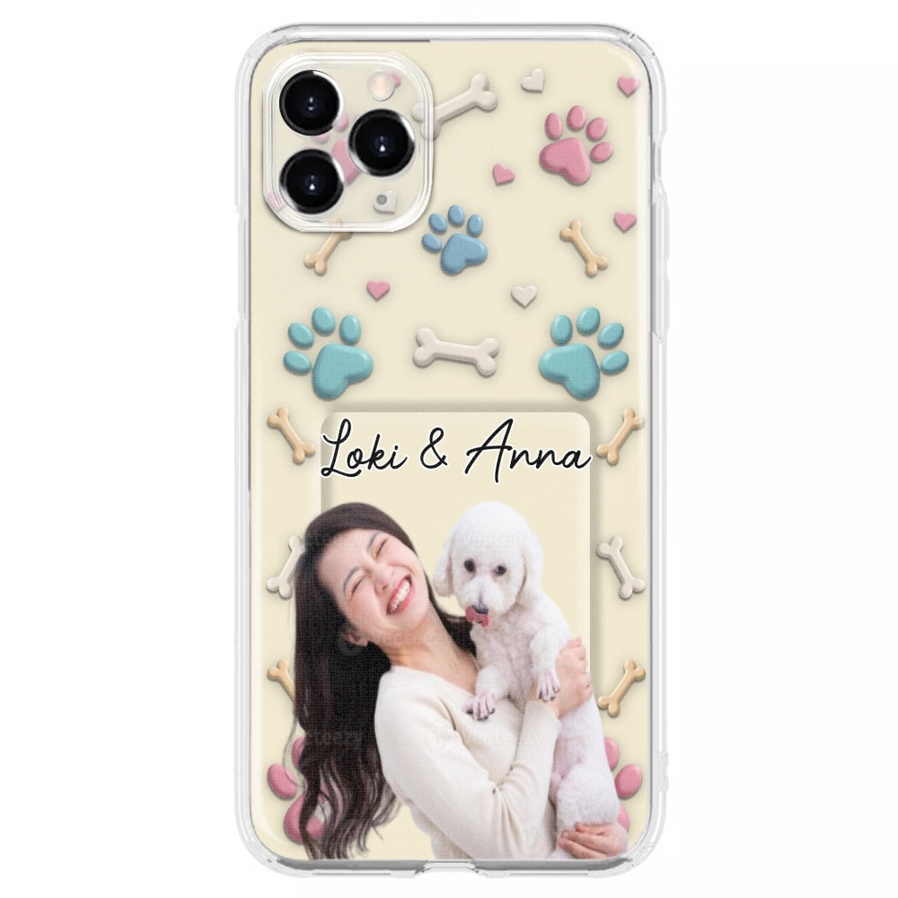 Dog Mom Cartoon Photo - Personalized 3D Effect Phone Case
